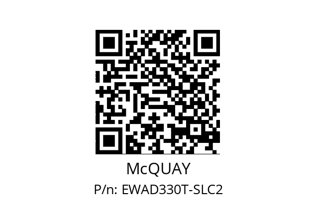   McQUAY EWAD330T-SLC2