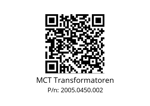   MCT Transformatoren 2005.0450.002