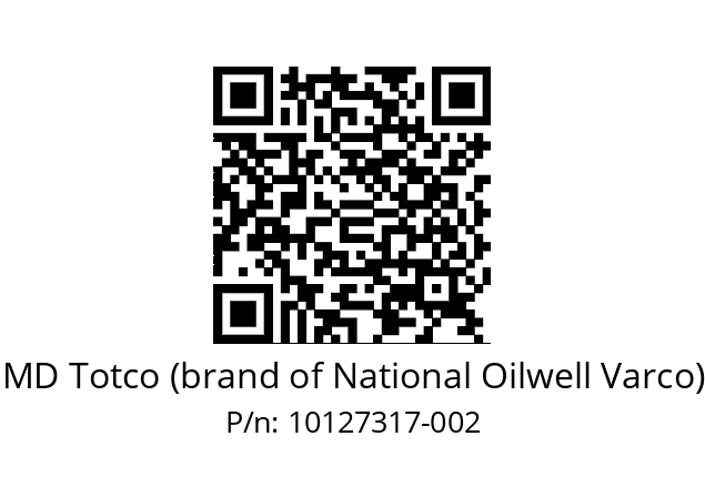   MD Totco (brand of National Oilwell Varco) 10127317-002