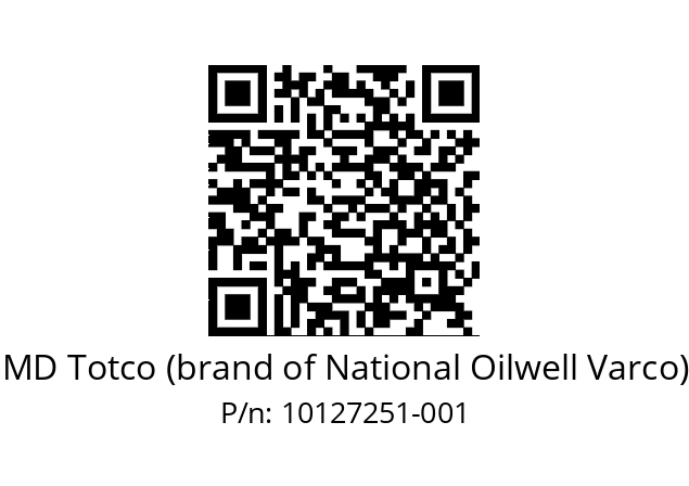   MD Totco (brand of National Oilwell Varco) 10127251-001