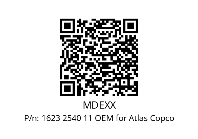   MDEXX 1623 2540 11 OEM for Atlas Copco