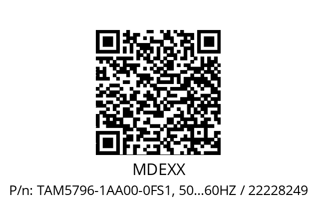   MDEXX TAM5796-1AA00-0FS1, 50...60HZ / 22228249