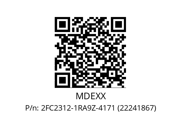   MDEXX 2FC2312-1RA9Z-4171 (22241867)