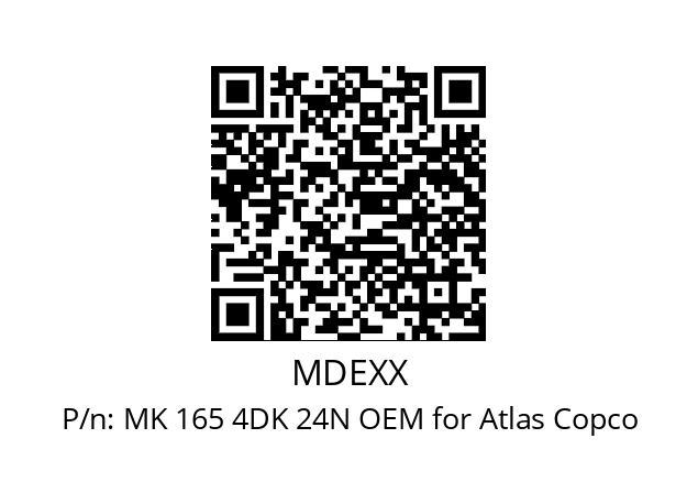   MDEXX MK 165 4DK 24N OEM for Atlas Copco