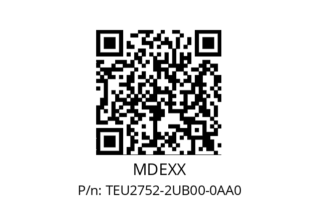   MDEXX TEU2752-2UB00-0AA0