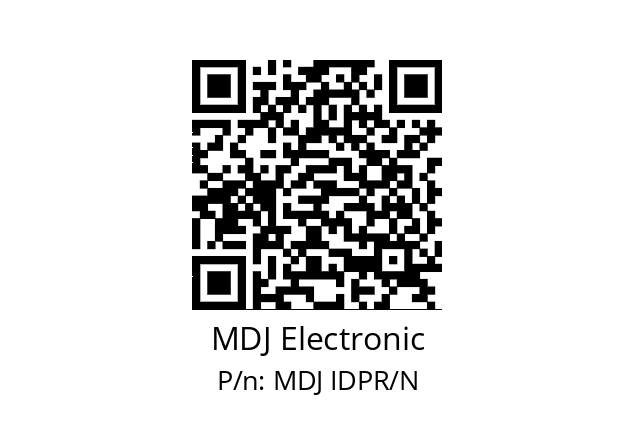   MDJ Electronic MDJ IDPR/N