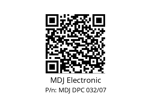   MDJ Electronic MDJ DPC 032/07