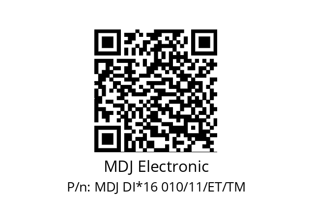   MDJ Electronic MDJ DI*16 010/11/ET/TM