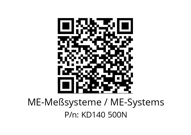   ME-Meßsysteme / ME-Systems KD140 500N