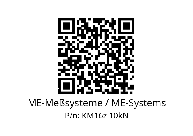   ME-Meßsysteme / ME-Systems KM16z 10kN