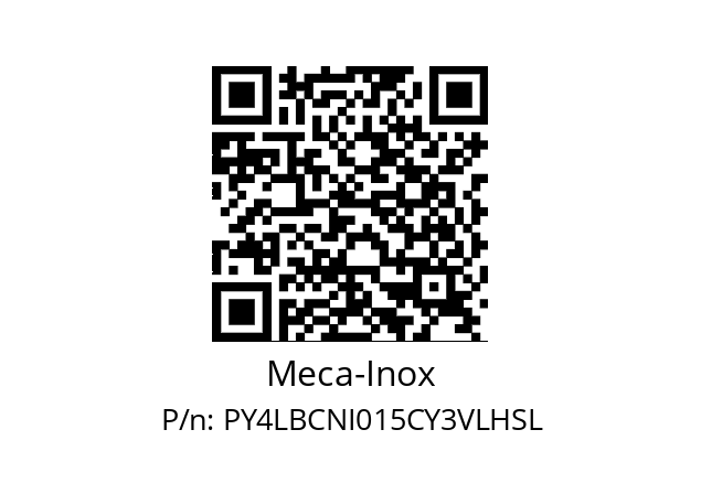   Meca-Inox PY4LBCNI015CY3VLHSL