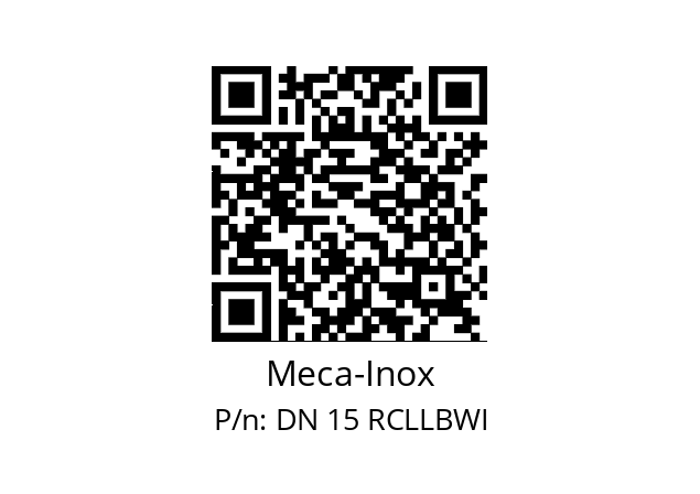   Meca-Inox DN 15 RCLLBWI