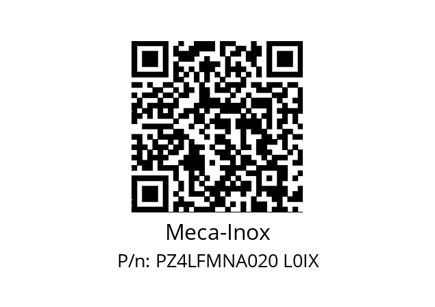   Meca-Inox PZ4LFMNA020 L0IX