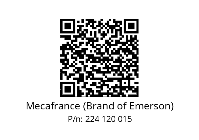   Mecafrance (Brand of Emerson) 224 120 015