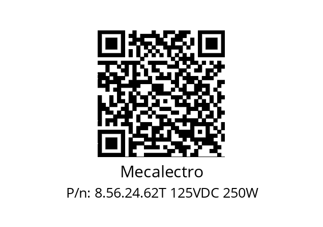   Mecalectro 8.56.24.62T 125VDC 250W