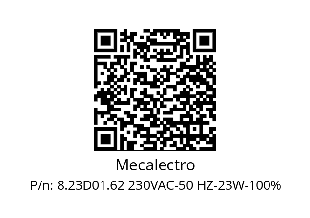   Mecalectro 8.23D01.62 230VAC-50 HZ-23W-100%