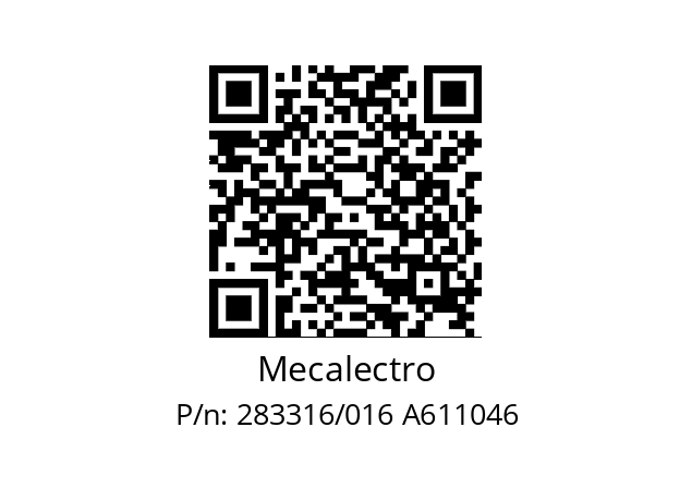   Mecalectro 283316/016 A611046