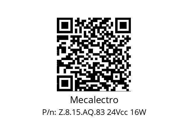   Mecalectro Z.8.15.AQ.83 24Vcc 16W