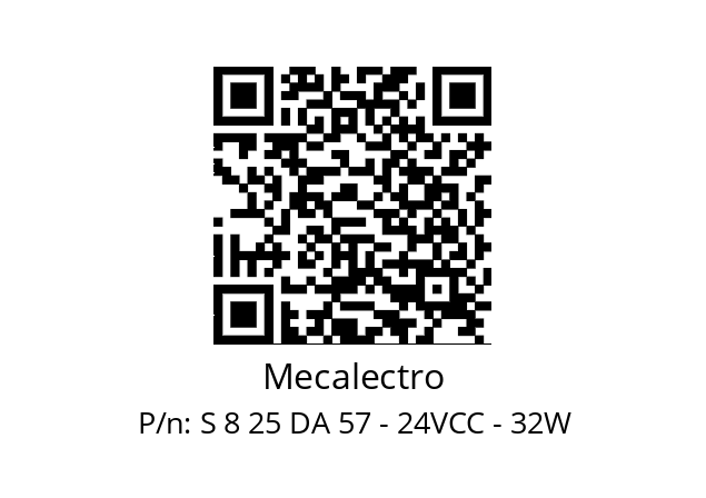   Mecalectro S 8 25 DA 57 - 24VCC - 32W