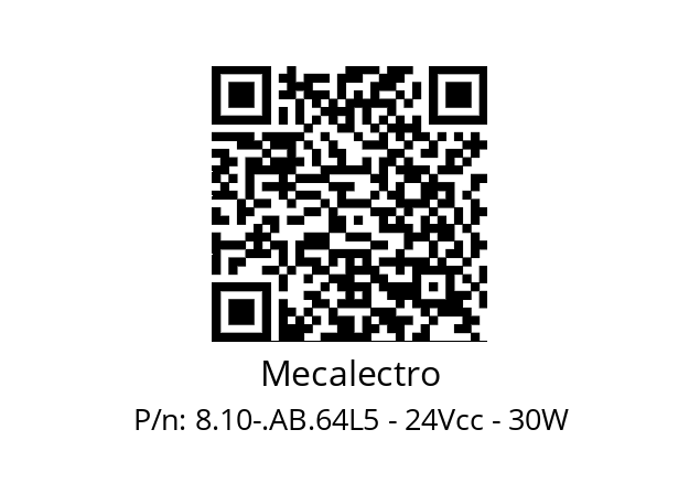   Mecalectro 8.10-.AB.64L5 - 24Vcc - 30W