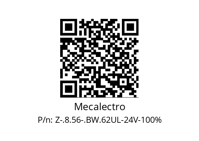   Mecalectro Z-.8.56-.BW.62UL-24V-100%