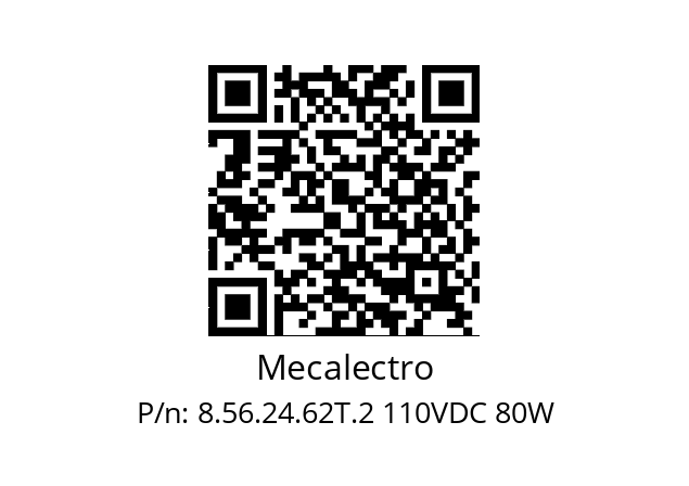   Mecalectro 8.56.24.62T.2 110VDC 80W