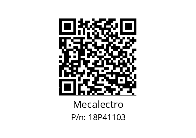   Mecalectro 18P41103