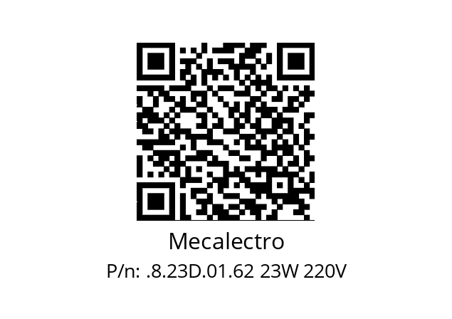   Mecalectro .8.23D.01.62 23W 220V