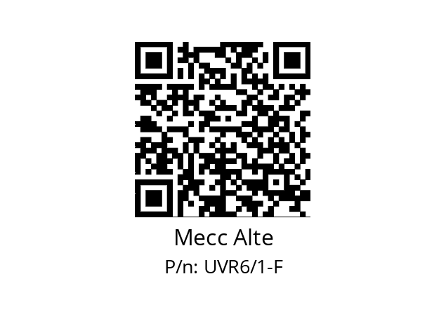   Mecc Alte UVR6/1-F