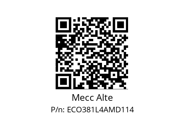   Mecc Alte ECO381L4AMD114