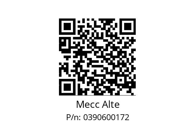   Mecc Alte 0390600172