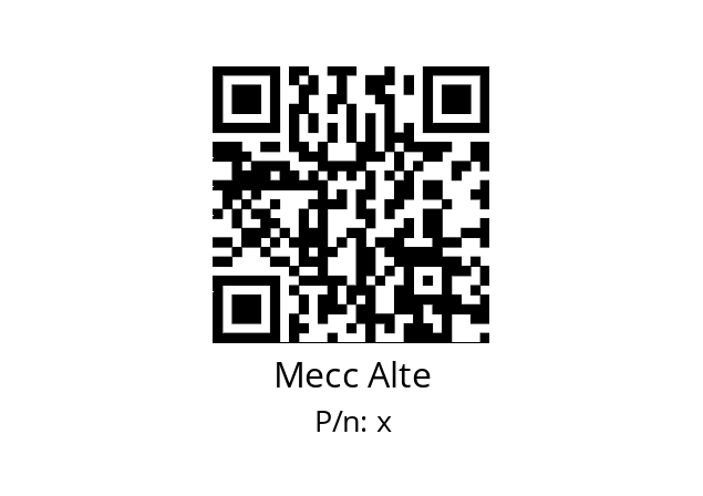   Mecc Alte х