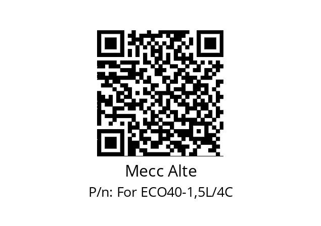   Mecc Alte For ECO40-1,5L/4C