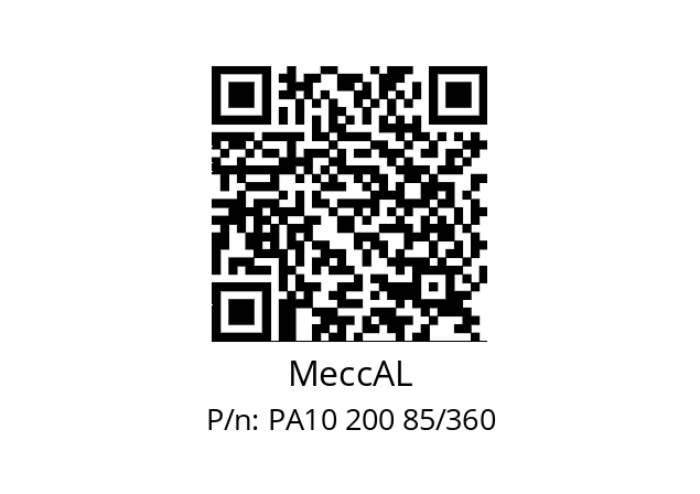   MeccAL PA10 200 85/360