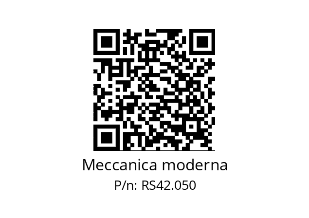   Meccanica moderna RS42.050