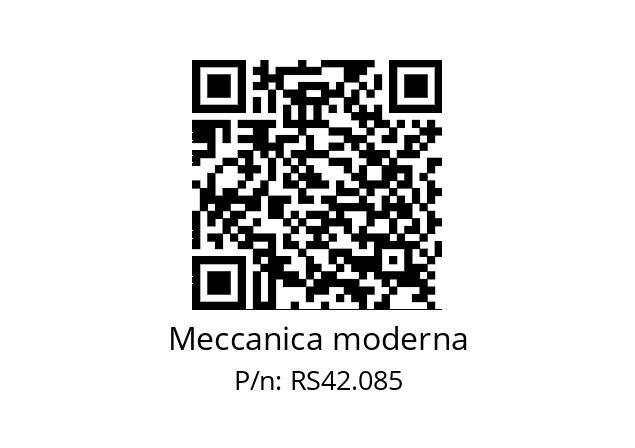   Meccanica moderna RS42.085