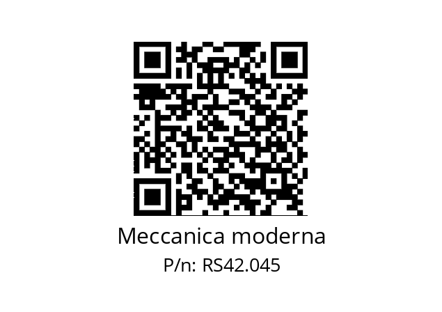   Meccanica moderna RS42.045