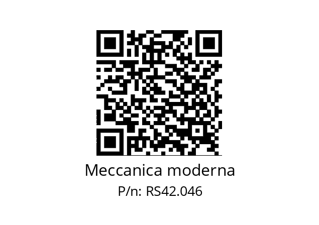   Meccanica moderna RS42.046