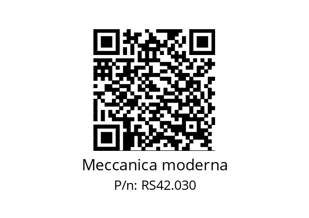   Meccanica moderna RS42.030