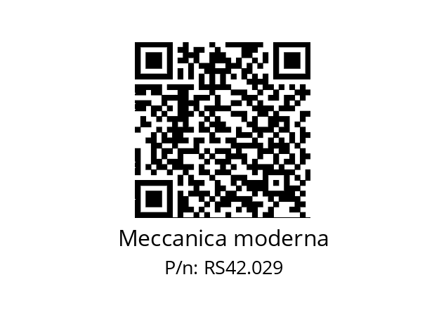   Meccanica moderna RS42.029