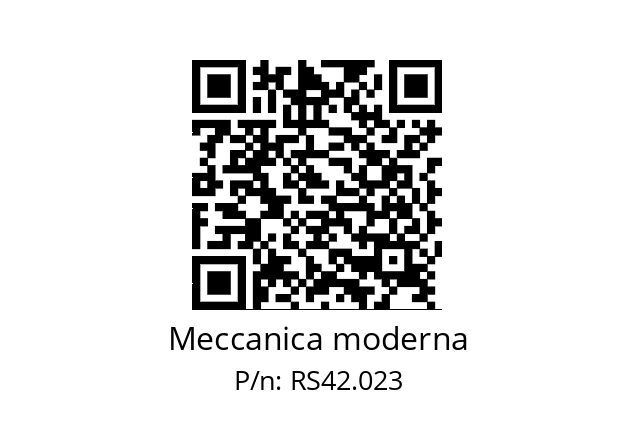   Meccanica moderna RS42.023