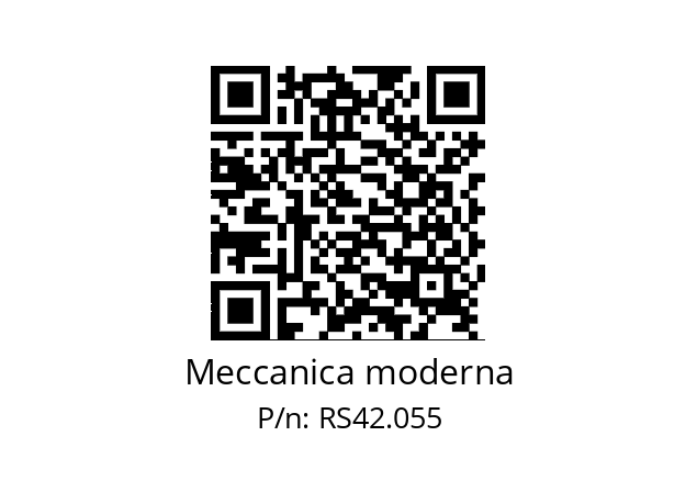   Meccanica moderna RS42.055