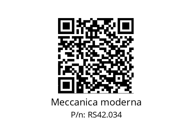   Meccanica moderna RS42.034