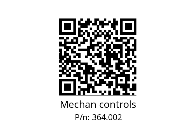   Mechan controls 364.002