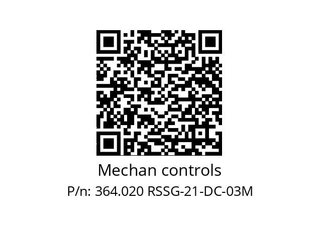   Mechan controls 364.020 RSSG-21-DC-03M