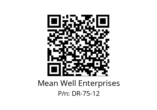   Mean Well Enterprises DR-75-12