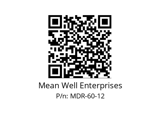   Mean Well Enterprises MDR-60-12