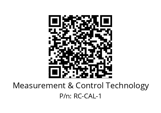   Measurement & Control Technology RC-CAL-1