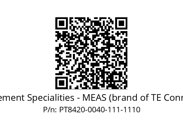   Measurement Specialities - MEAS (brand of TE Connectivity) PT8420-0040-111-1110