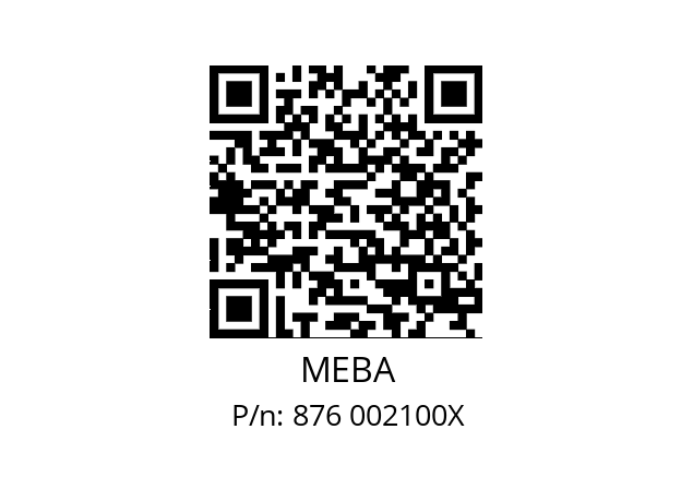   MEBA 876 002100X